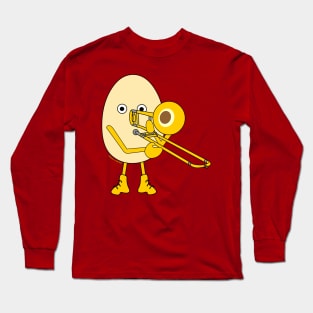 Trombone Egghead Player Long Sleeve T-Shirt